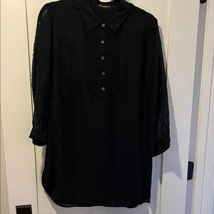 Elegant Black Lace Blouse